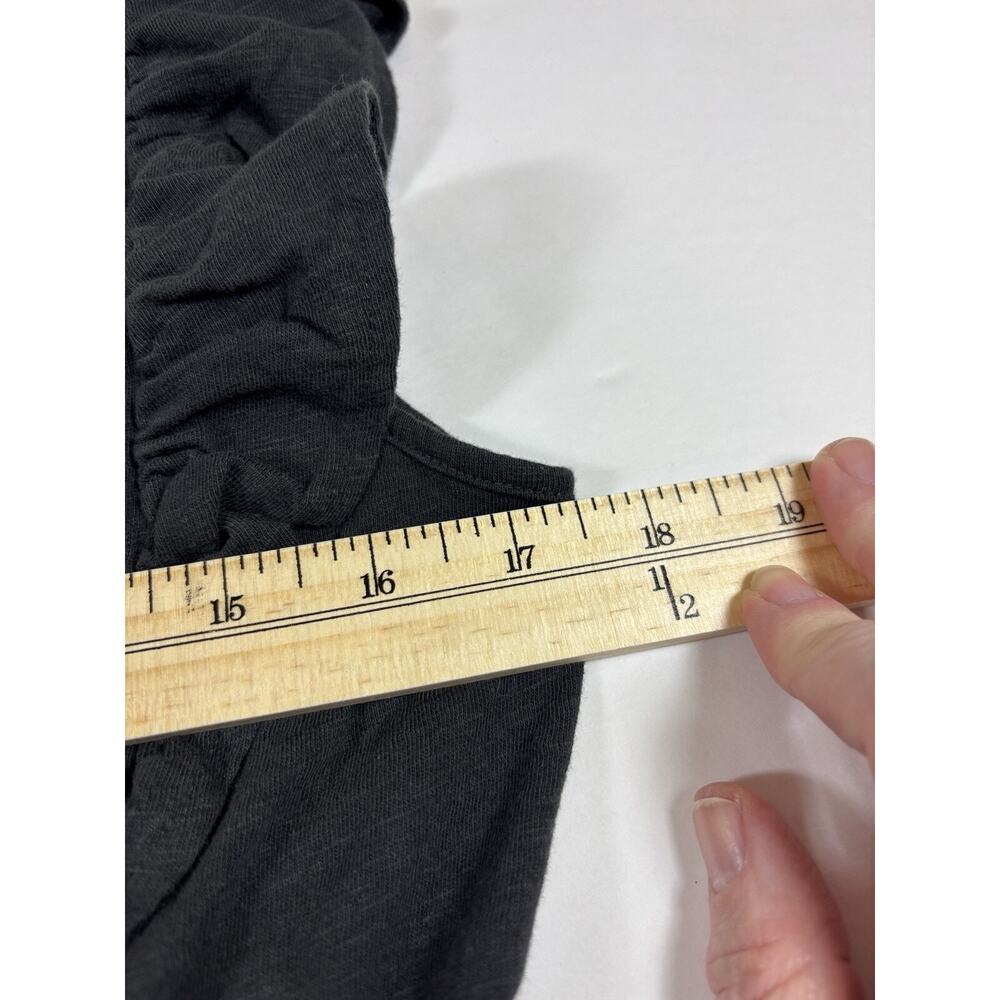 BA&SH Tank Maxi Dress Black Small V-back Ruffle - Picture 7 of 10